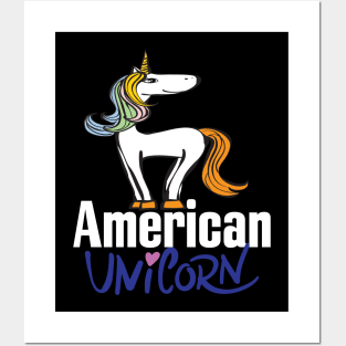 American Unicorn Posters and Art